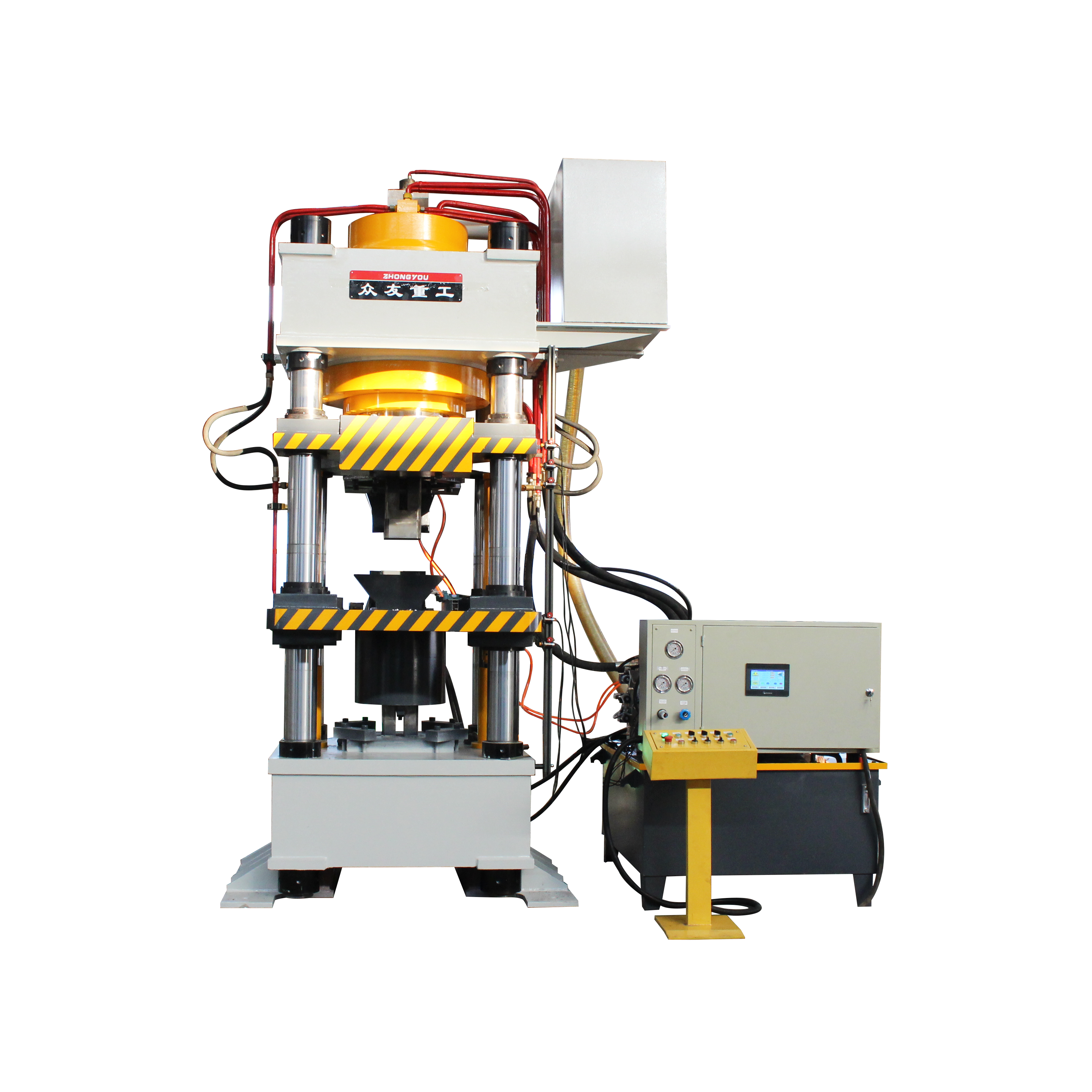 500噸全自動(dòng)鹽磚成型液壓機(jī) 500T四梁四柱壓力機(jī)